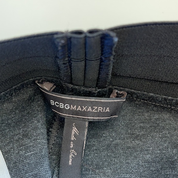 Bcbgmaxazria Black and Gray Kimana Zip Leggings - Picture 6 of 8